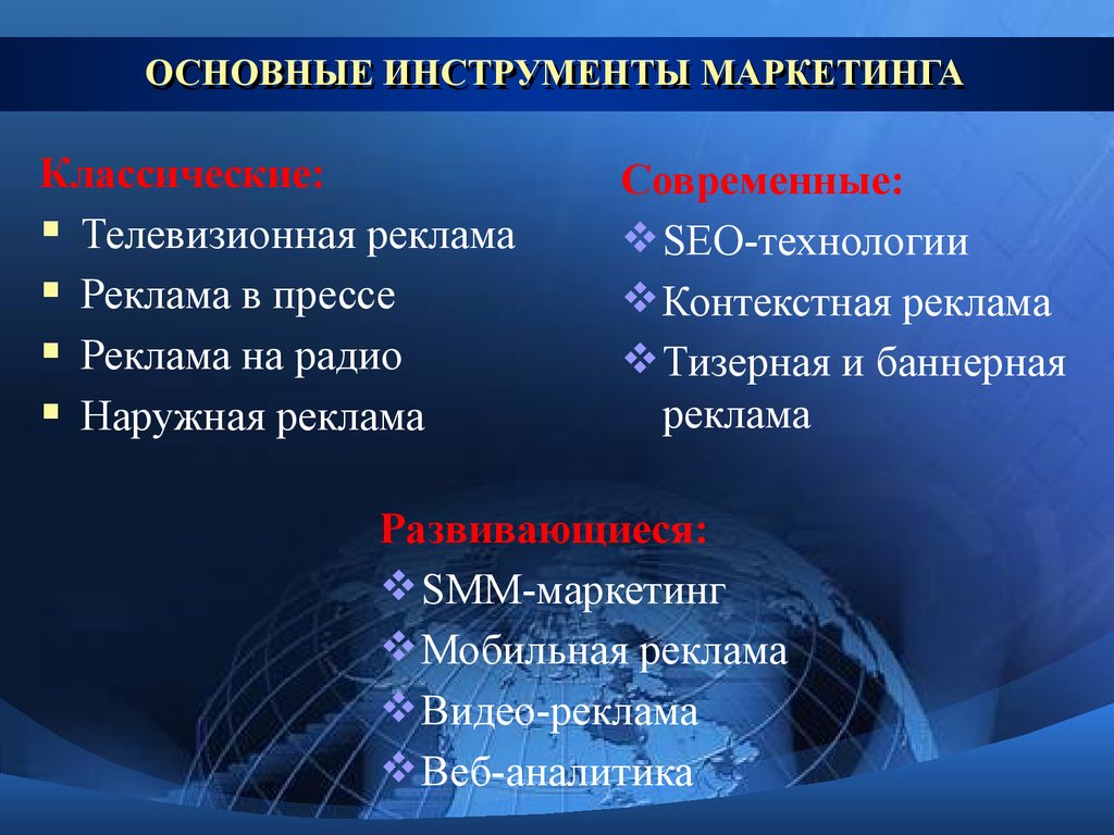 Компьютерные технологии в системе маркетинга презентация