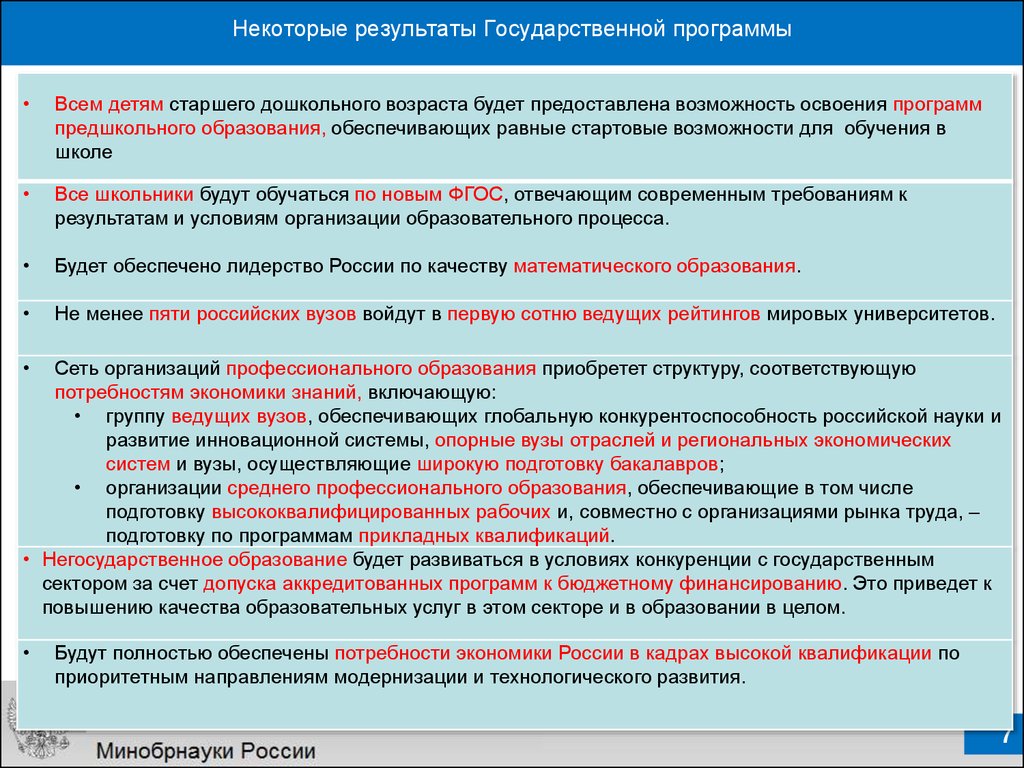 Государственная программа презентация