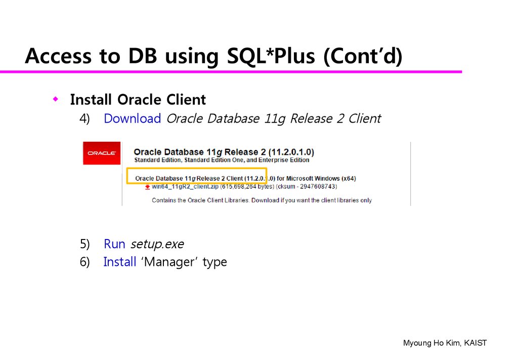 sqlplus download for windows 7