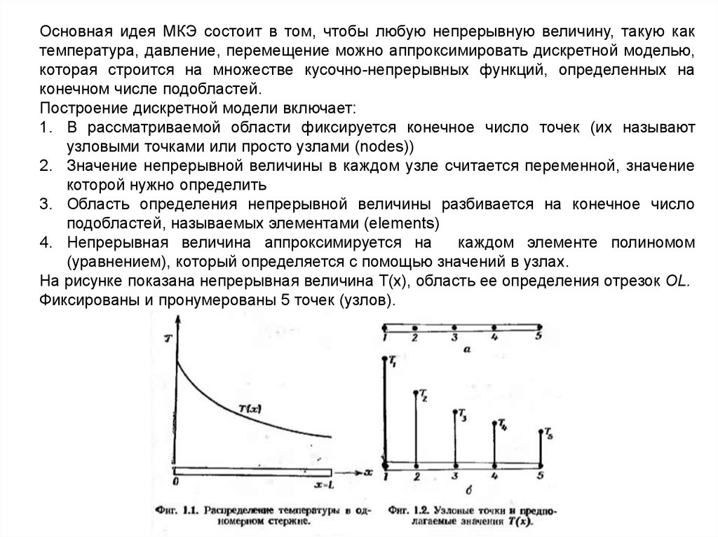 Непрерывными величинами называют. Множество кусочно непрерывных функций МКЭ. Метод конечных элементов распределение температур. Дискретизация модели конечными элементами. 3. Определение аппроксимирующей функции для каждого элемента МКЭ.