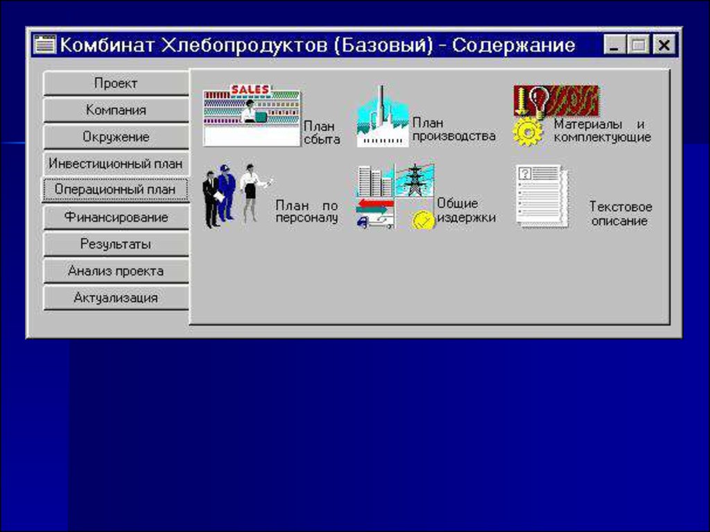 Готовый бизнес проект в project expert