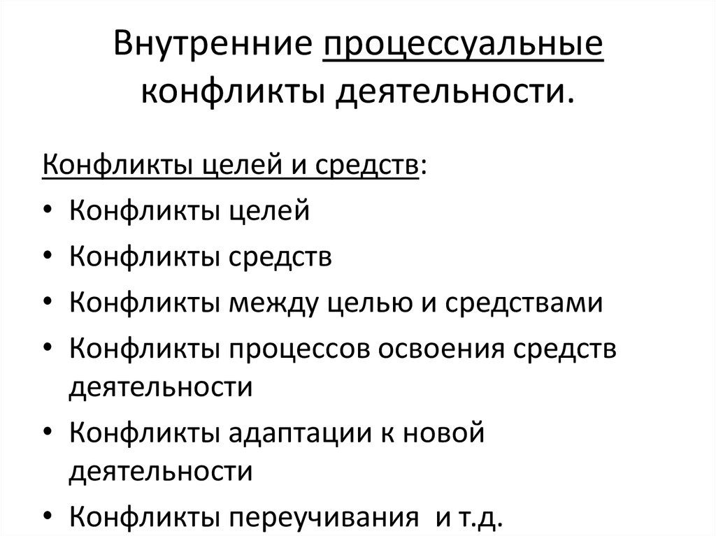 Конфликт деятельности характеристика. Процессуальный конфликт. Внутренний конфликт. Внутрифирменный конфликт. Процессуальные характеристики конфликта.