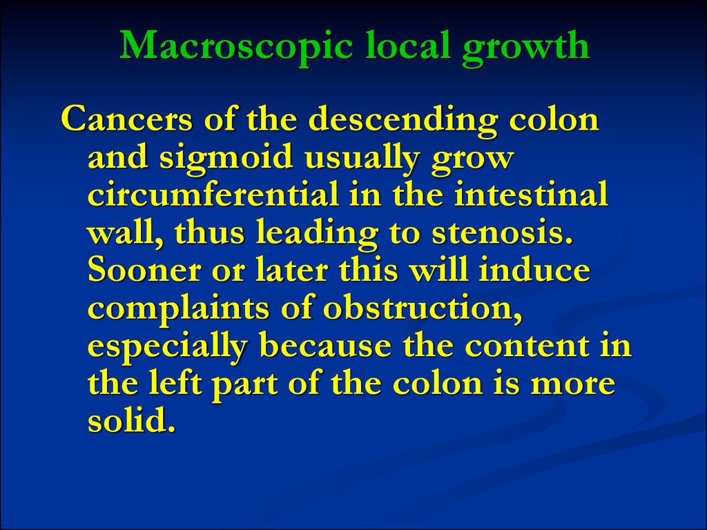 Macroscopic local growth