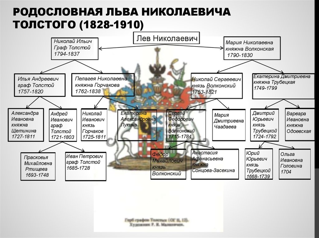 Генеалогическое древо толстых