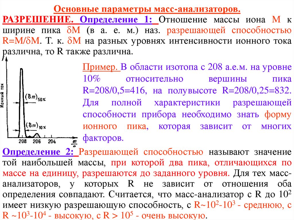 Параметром масса. Основные типы масс-анализаторов:. Отношение массы. Отношение массы определение. Основные параметры весов.