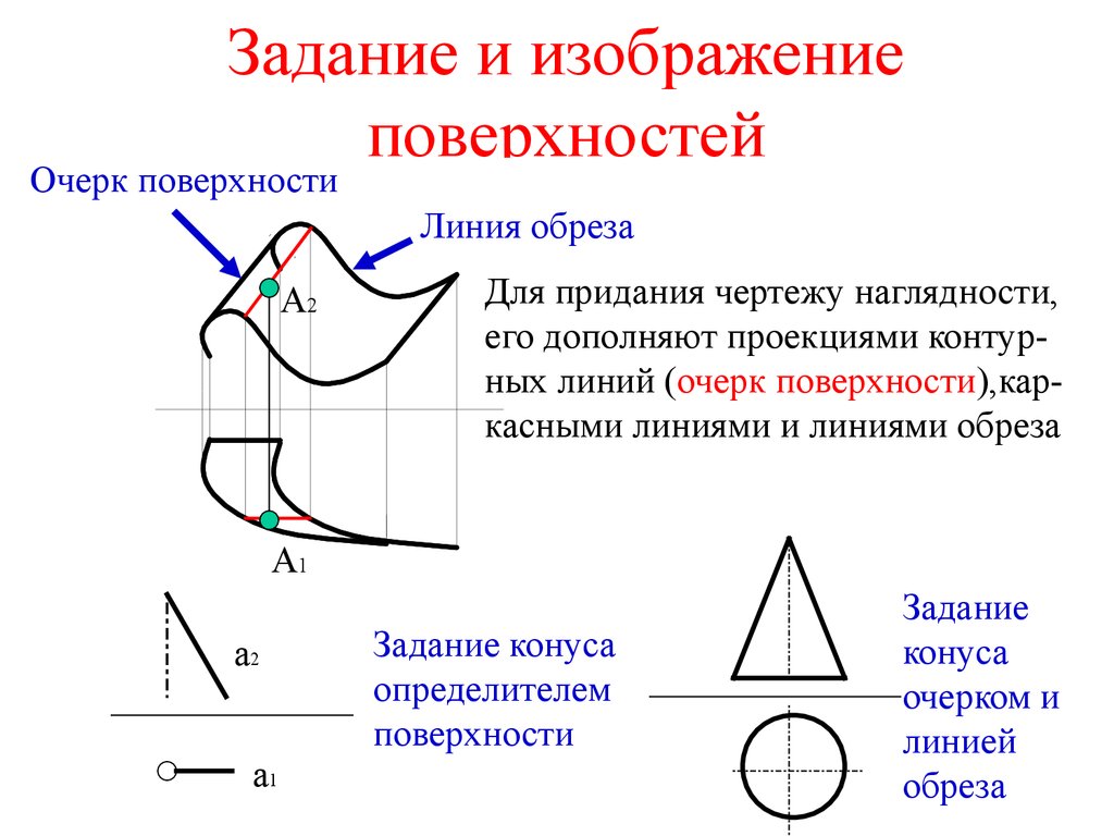 Изображение поверхности вращения