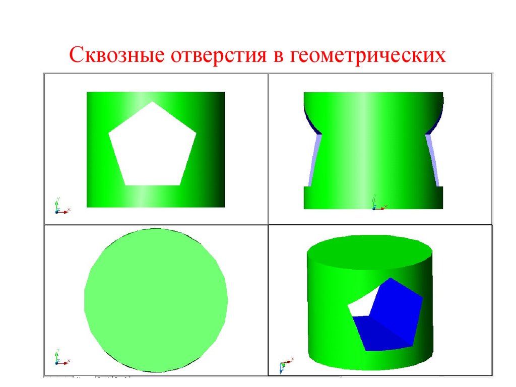 Изображение поверхностей. Сквозное отверстие. Геометрическое тело со сквозным отверстием. Сквозные. Неразвертывпмая поверхности изображены.