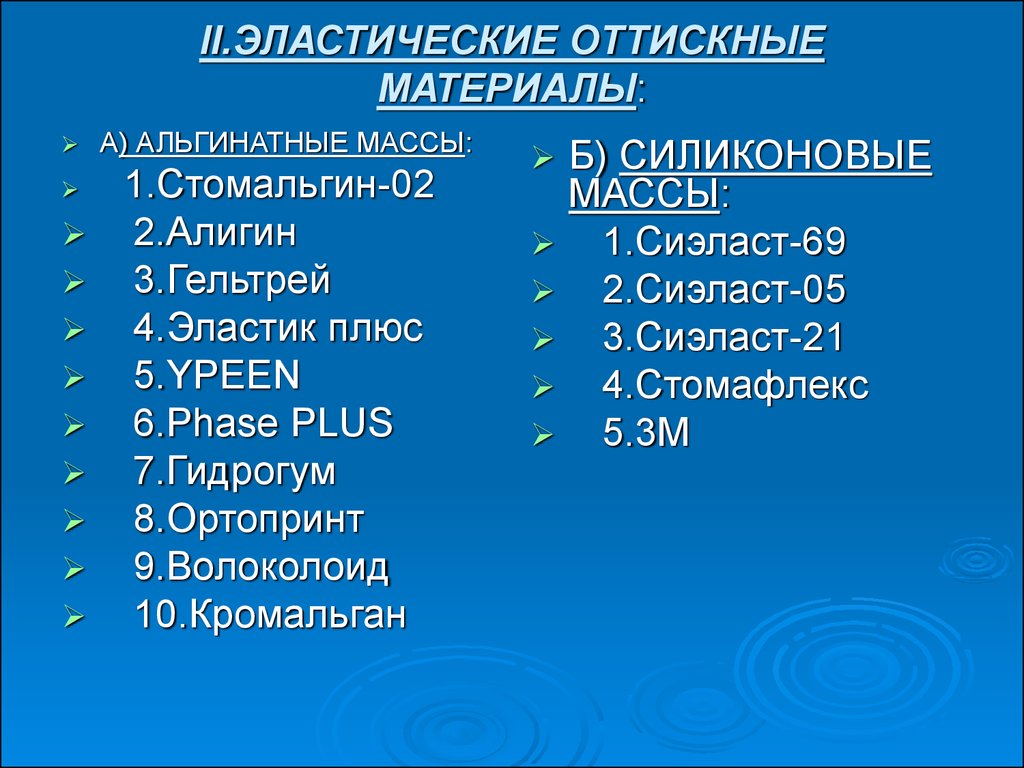 Термопластические оттискные материалы презентация