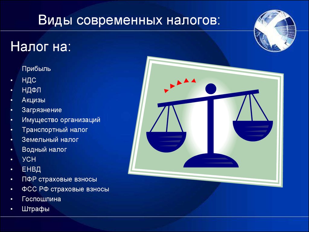 Презентация на тему налоги рф