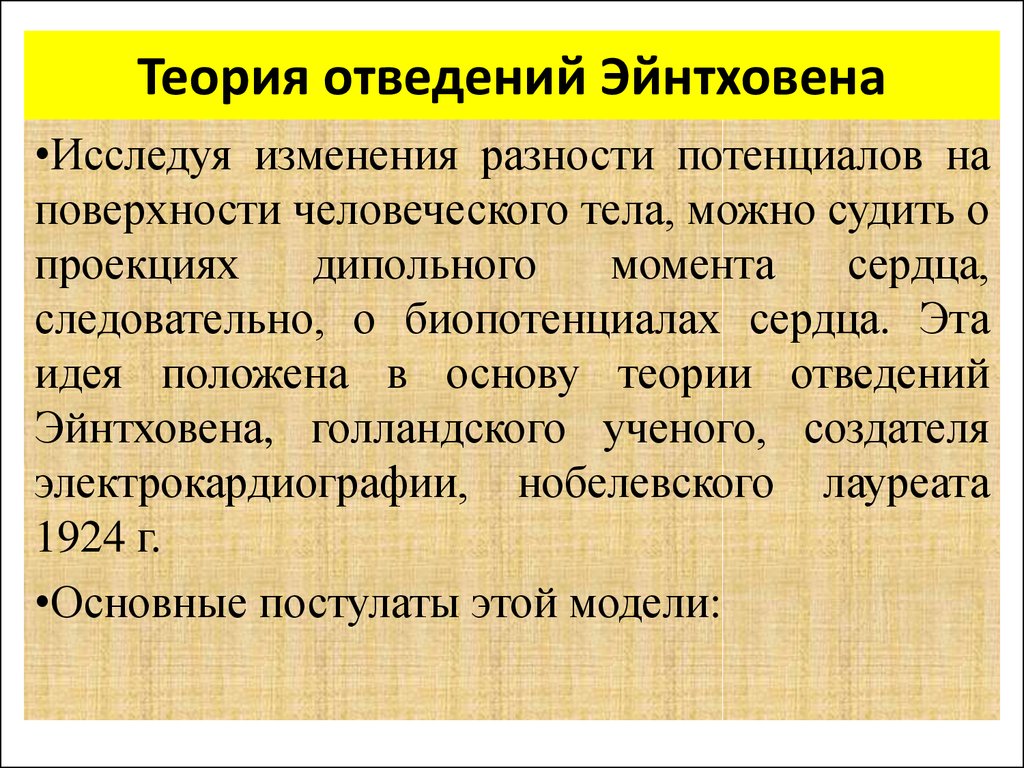 В чем заключается теория. Основные положения теории Эйнтховена. Физические основы теории Эйнтховена. Физические основы электрокардиографии теория Эйнтховена. Теория отведений Эйнтховена.