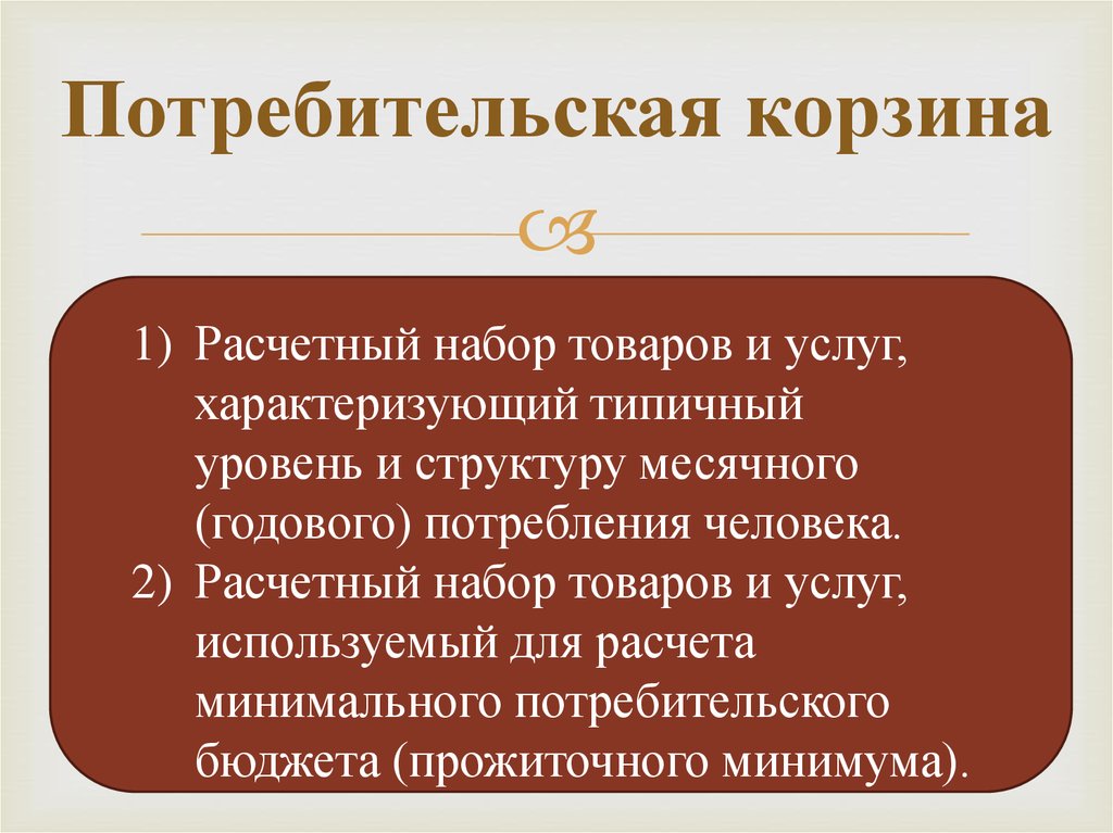 Потребительская корзина