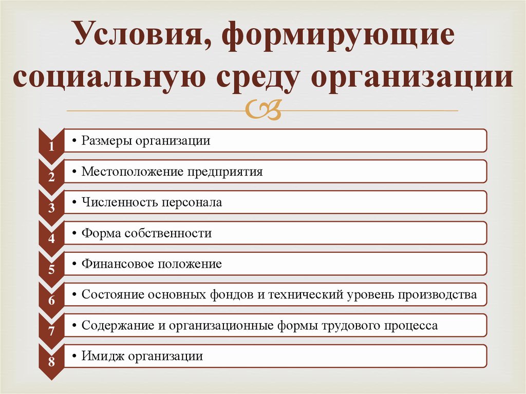 К социальным факторам влияющим на проект можно отнести