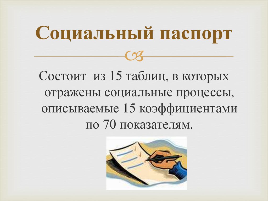 Социальный паспорт