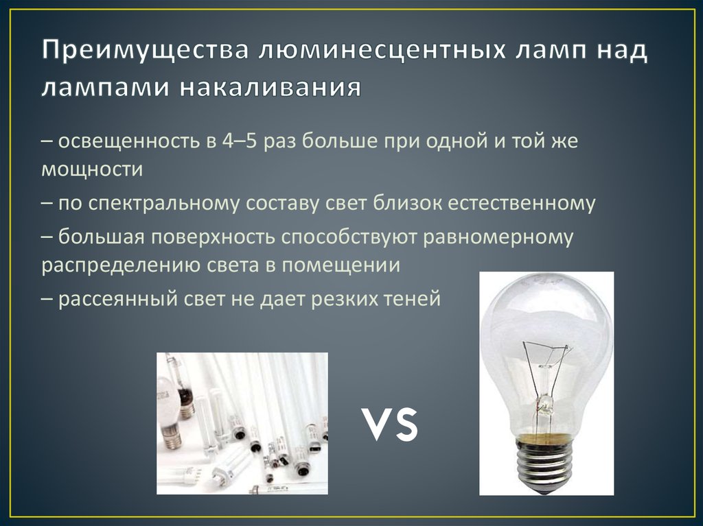 Люминесцентные лампы презентация