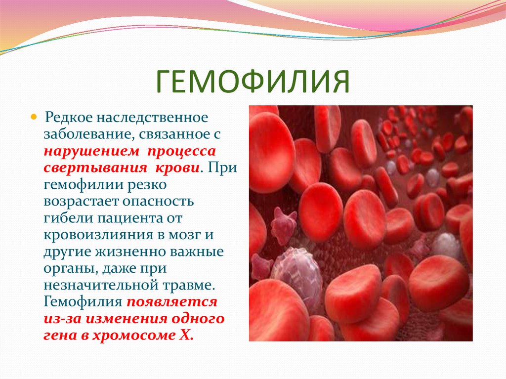 Гемофилия презентация терапия