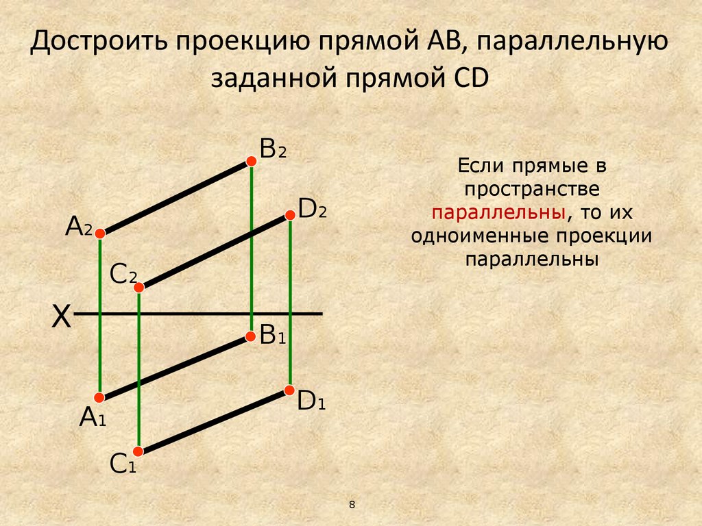 Достроить проекцию