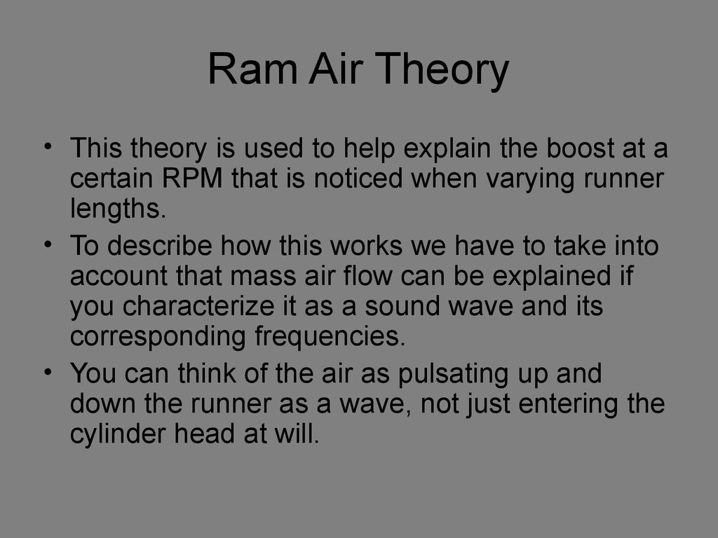 Ram Air Theory