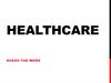 Healthcare vocabulary