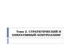 Стратегический и оперативный контроллинг. (Тема 2)