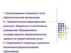 Организационно правовой статус образовательной организации