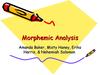 Morphemic analysis