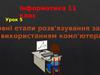 Яких етапів слід дотримуватися при розв'язуванні задач за допомогою комп'ютера. (11 класс. Урок 5))