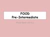 Food Рre-intermediate
