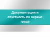 Документация и отчетность по охране труда