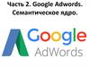 Google Adwords. Семантическое ядро