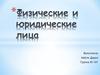Физические и юридические лица