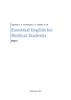 Essential english for medical students. Part 1