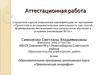 Аттестационная работа. Образовательная программа элективного курса «Практическая география»