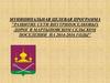 Муниципальная целевая программа "Развитие сети внутрипоселковых дорог в Мартыновском сельском поселении на 2014-2016 годы"