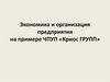 Экономика и организация предприятия на примере ЧПУП «Криос ГРУПП»