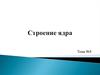 Строение ядра,