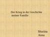 Der Krieg in der Geschichte meine Familie