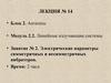 Антенны. Линейные излучающие системы. Электрические параметры симметричных и несимметричных вибраторов. (Лекция 14. Модуль 2.2)