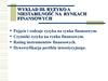 Ryzyko a niestabilność na rynkach finansowych. (Wykład 3)