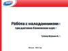 Работа с наладонником при доставке банковских карт