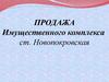 Продажа имущественного комплекса ст. Новопокровская