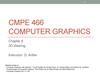 Cmpe 466 computer graphics. 2D viewing. (Chapter 8)
