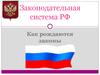 Законодательная система РФ. (9 класс)