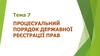 Процесуальний порядок державної реєстрації прав (тема 7)