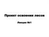 Проект освоения лесов