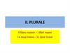 Il plurale. Il libro nuovo – I libri nuovi
