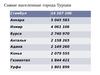 Самые населенные города Турции