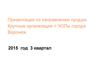 Направление продаж. Крупные организации города Воронеж