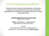Аттестацианная работа. Программа дополнительного образования по направлению: естественнонаучная «Юный ученый»