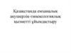 Қазақстанда емханалық акушерлік-гинекологиялық қызметті ұйымдастыру