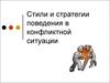 Стили и стратегии поведения в конфликтной ситуации